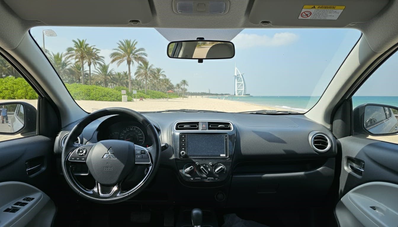 2024 Mitsubishi ATTRAGE — Sedan available for rent in Dubai - View 3