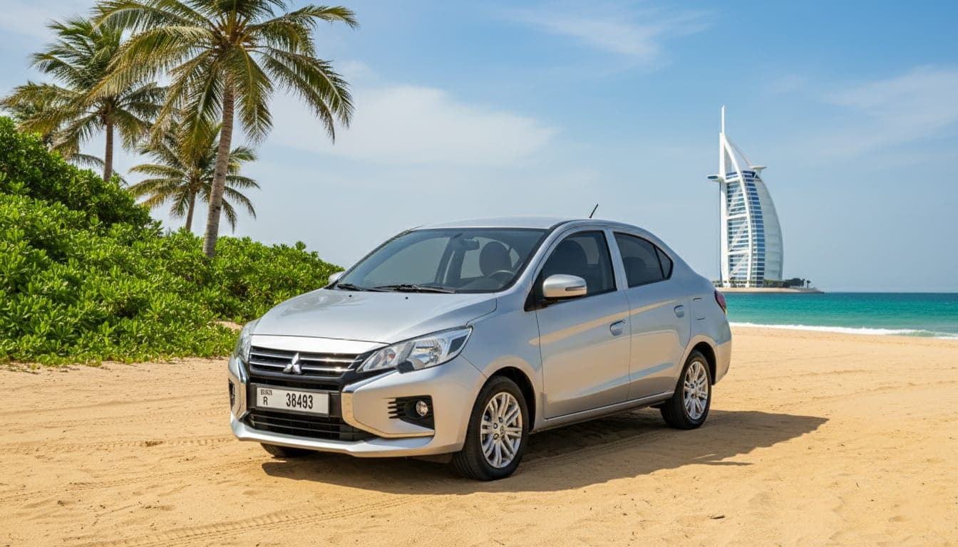 2024 Mitsubishi ATTRAGE — Sedan available for rent in Dubai - View 4